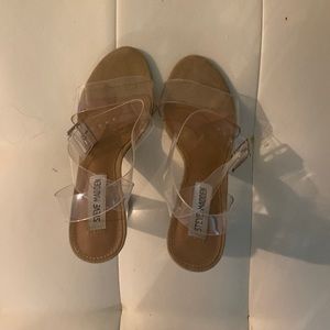 Steve Madden 4 inch clear heels